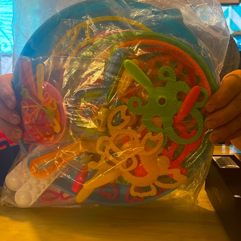 Super party bubble blowing kit